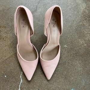 Call It Spring Blush Pink Pointed Heels